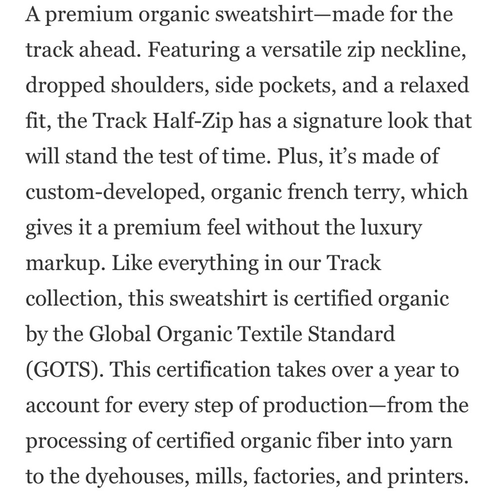 Everlane Organic Track Half-Zip Pullover in Burnt Sugar - Picture 9 of 11